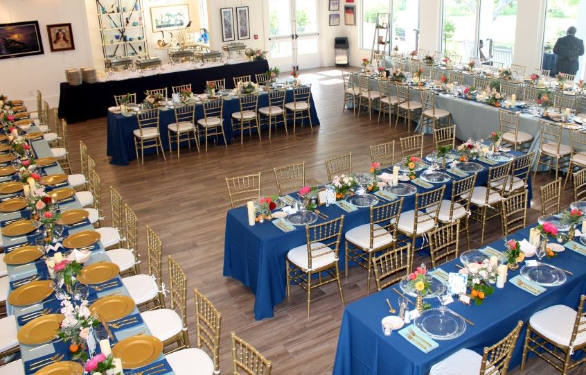 Indoor Decorated Long Tables