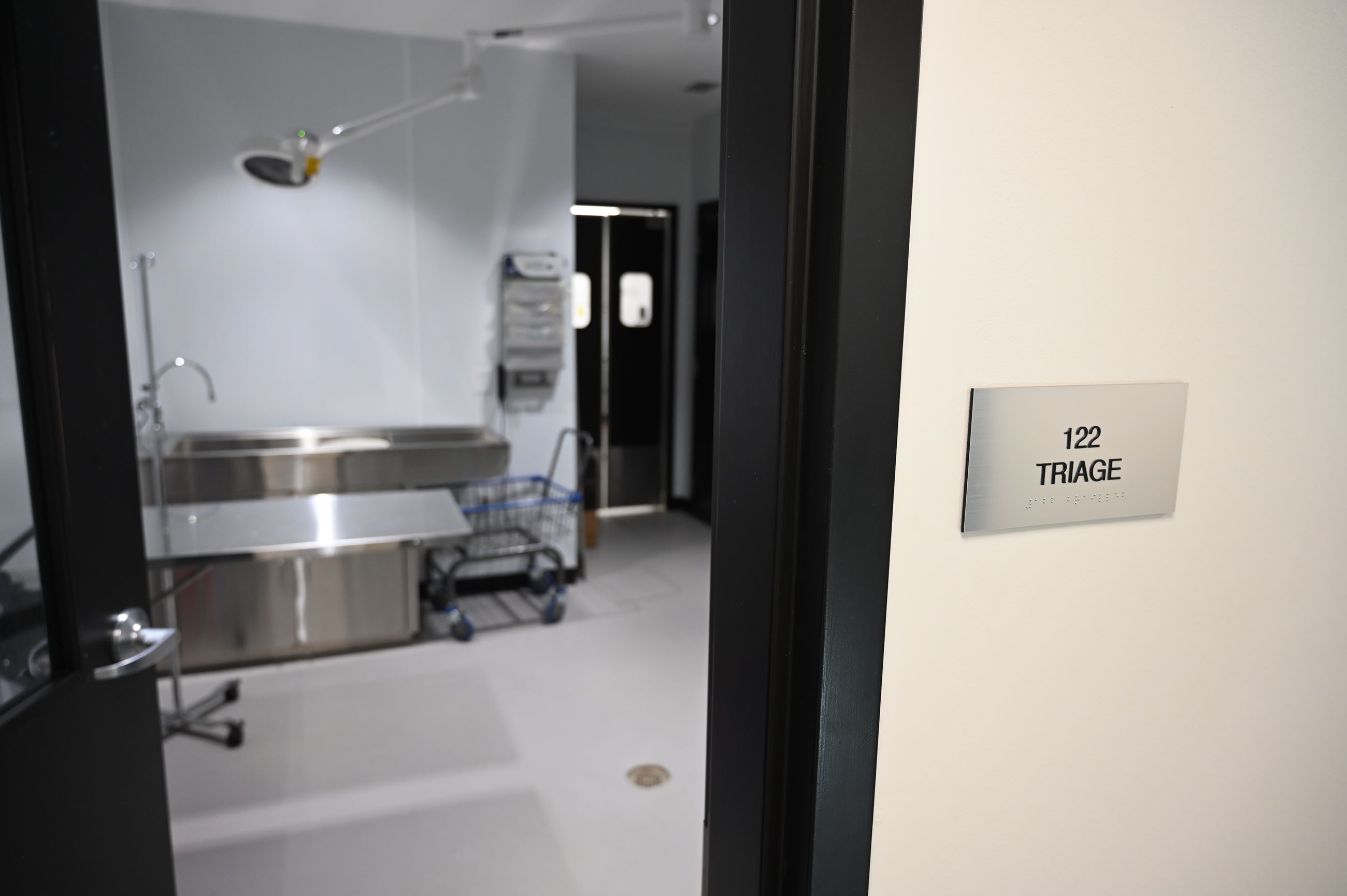 Triage room at the Orange Beach Wildlife Center