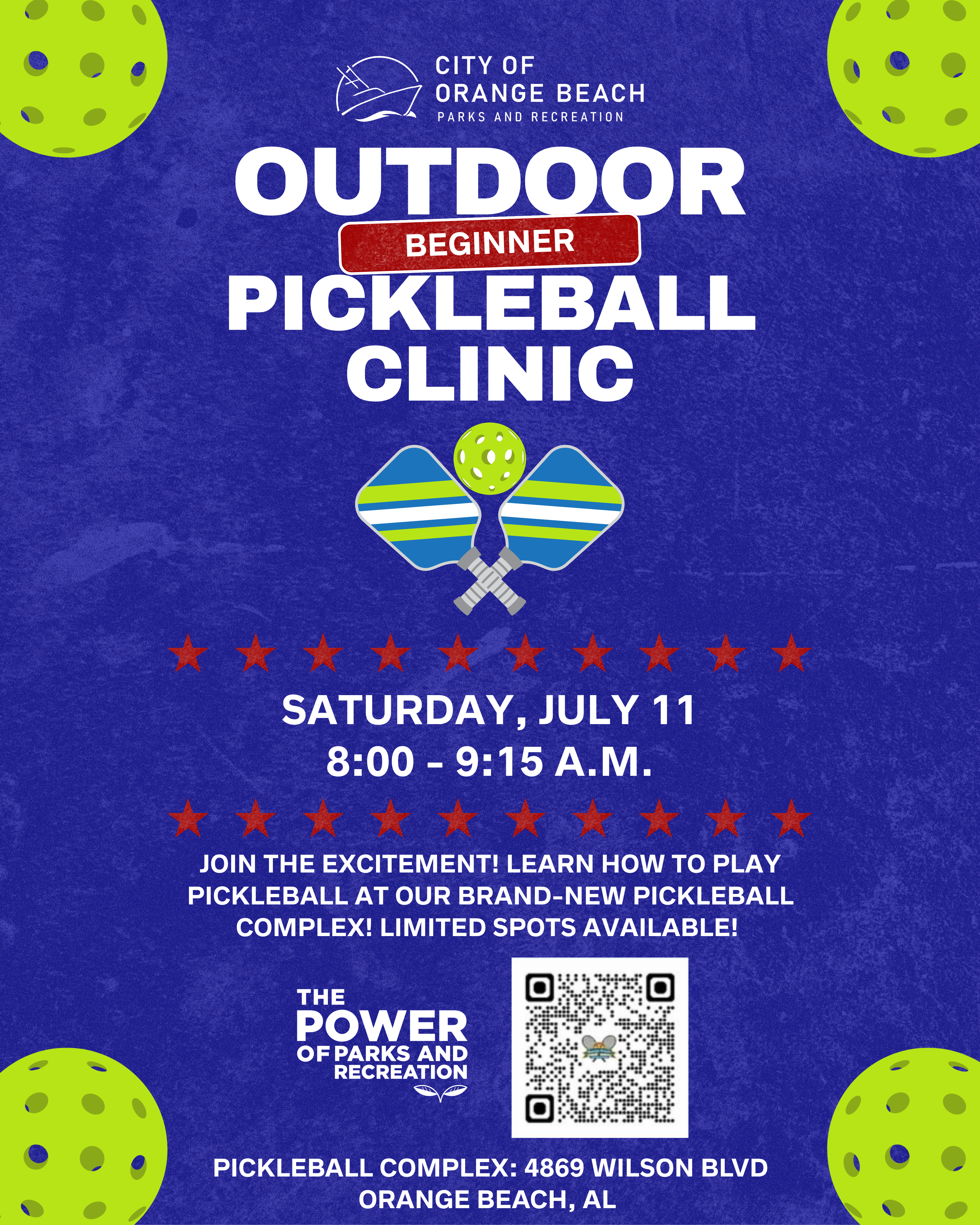 Outdoor Pickleball Clinic